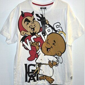 Hustle Gang Winner Takes All XL Angel Devil Men's T-Shirt White NWT New 0012